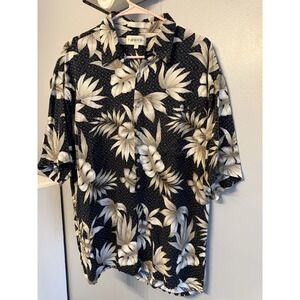 Campia Moda Men's Hawaiian Button Down Shirt Cotton X-LARGE Tropical Vacation